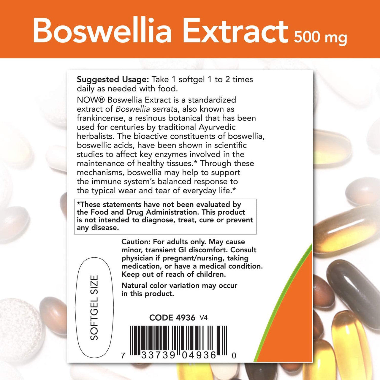 Now Boswellia Extract 500mg directions