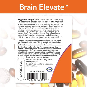 Now Brain Elevate directions