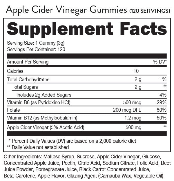 DAS Labs Bucked Up Apple Cider Vinegar Gummies Supplements