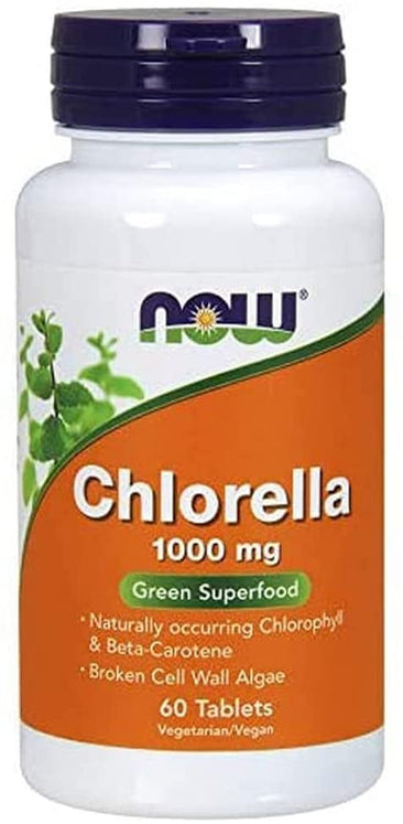 Now Chlorella 1000mg bottle
