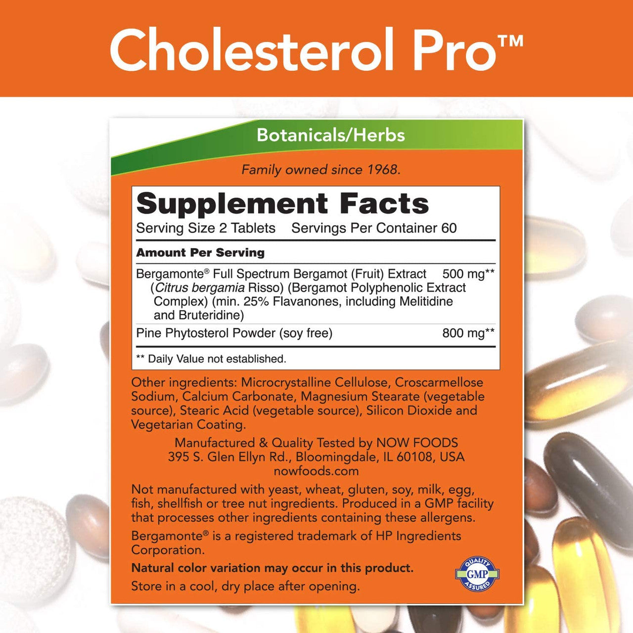 Now Cholesterol Pro supplement facts