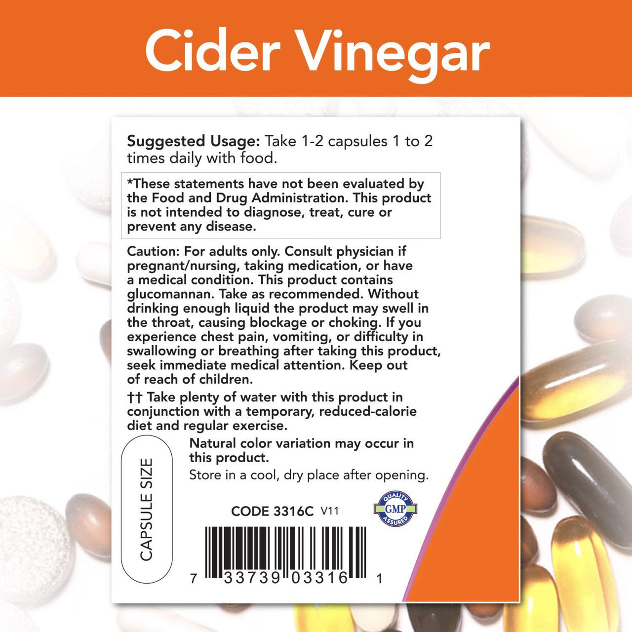 Now Cider Vinegar Diet directions