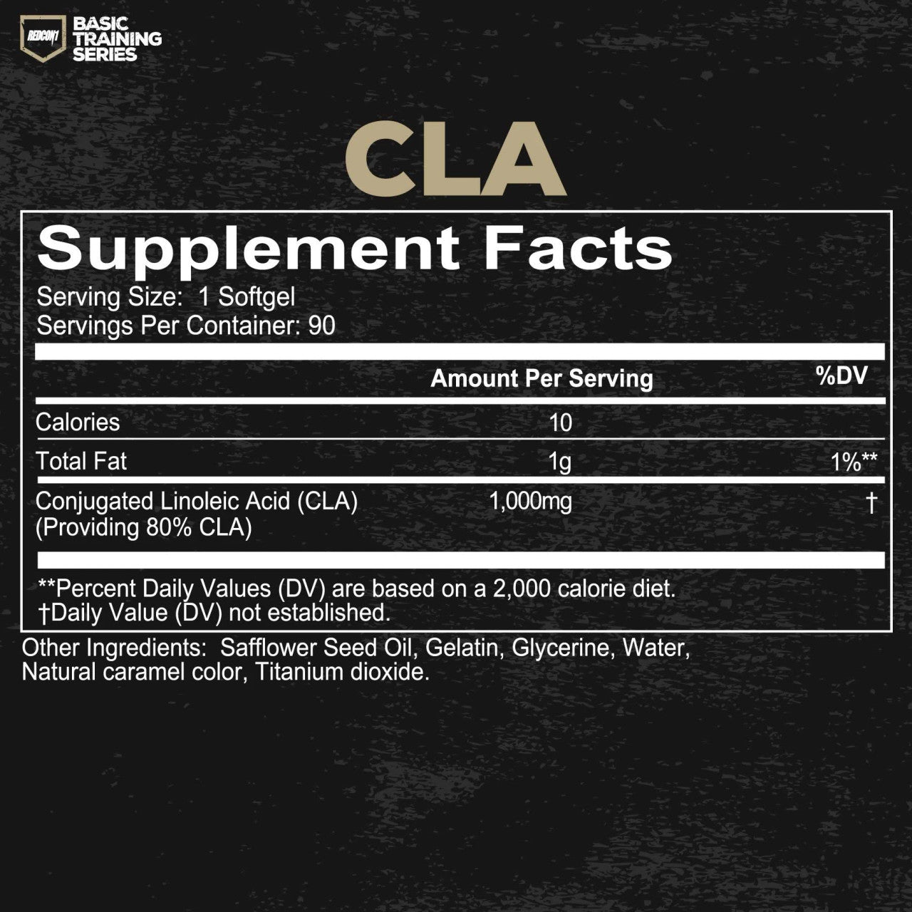 Redcon1 CLA Supplement Facts