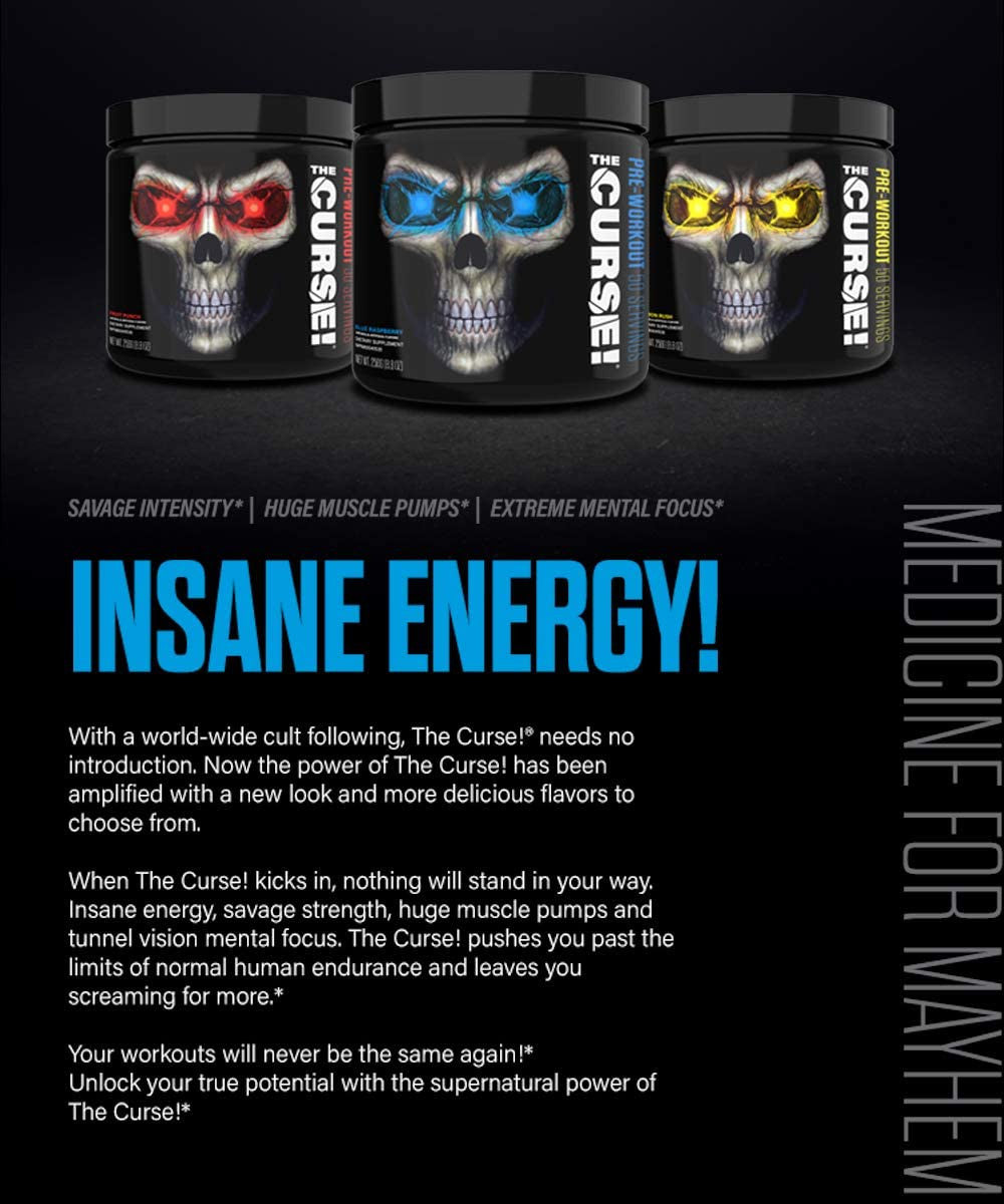 JNX Sports The Curse Pre-Workout insane energy