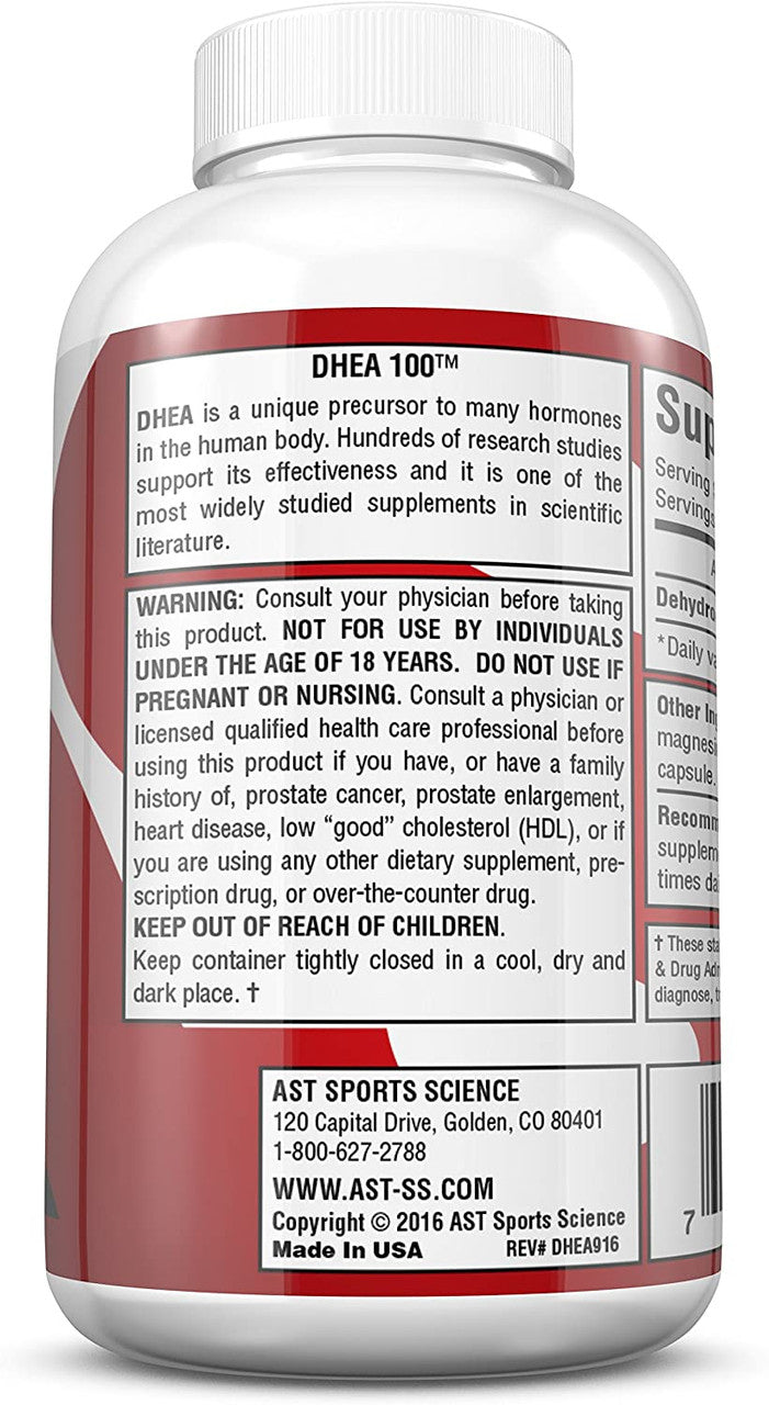 AST DHEA 100mg directions