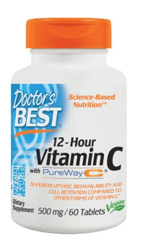 Doctor's Best 12-Hour Vitamin C 500 MG Bottle