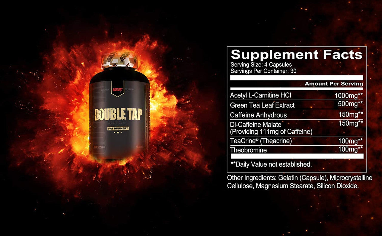 Redcon1 Double Tap Supplement Facts