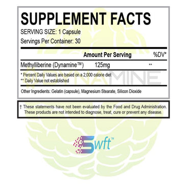 SWFT Stims Dynamine Supplement Facts