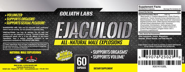 Goliath Labs Ejaculoid Supplement Facts