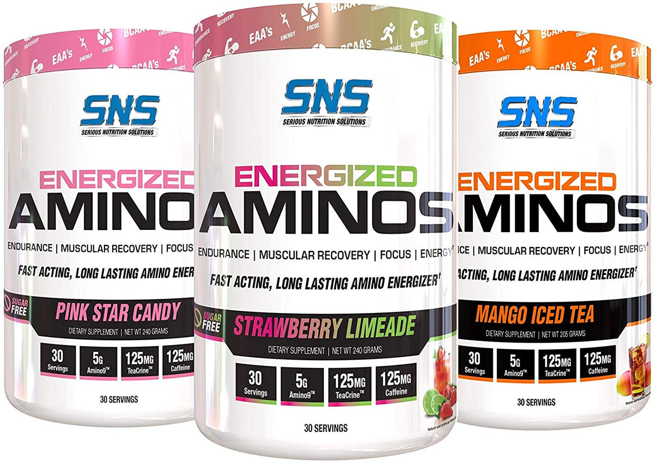 SNS Energized Aminos Three Bottles