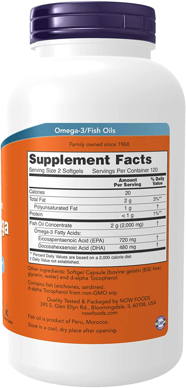 Now Super Omega EPA Double Strength supplement facts