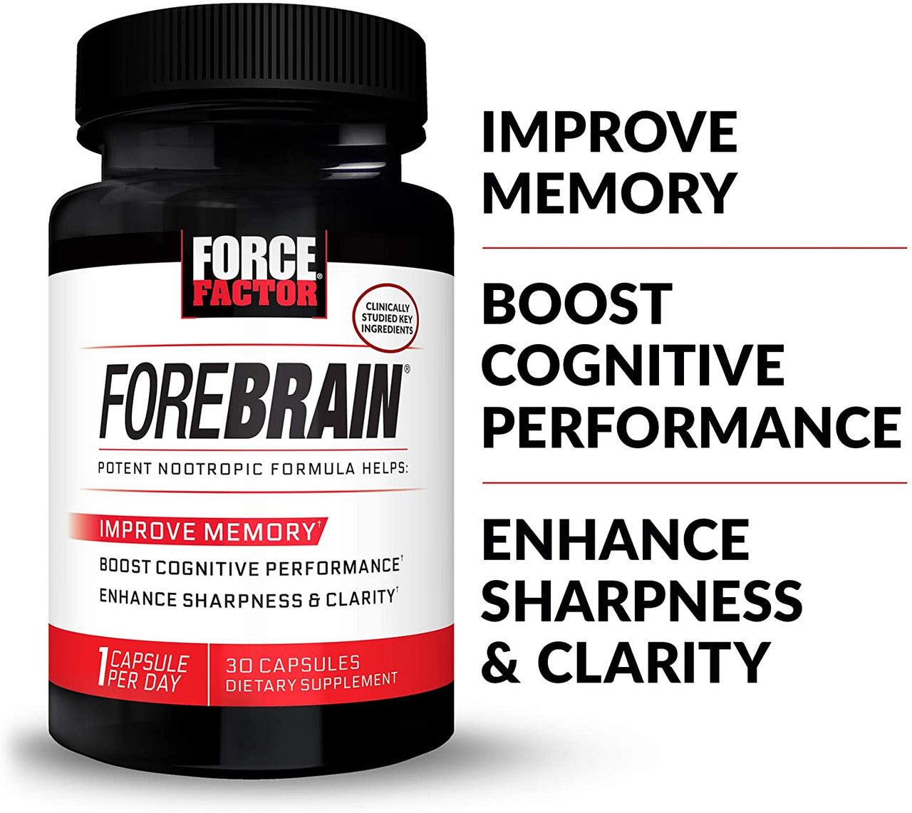 Force Factor ForeBrain key information