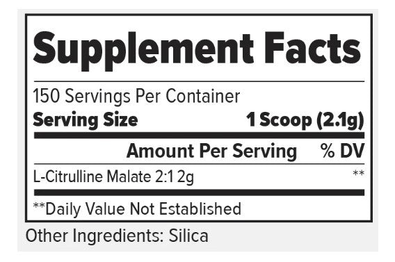 Finaflex Pure Citrulline Supplements Facts