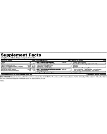 Animal Flex Powder Supplement Facts