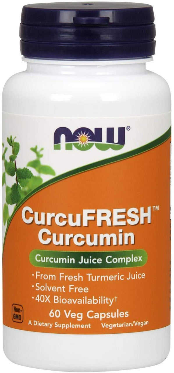 Now CurcuFRESH Curcumin bottle