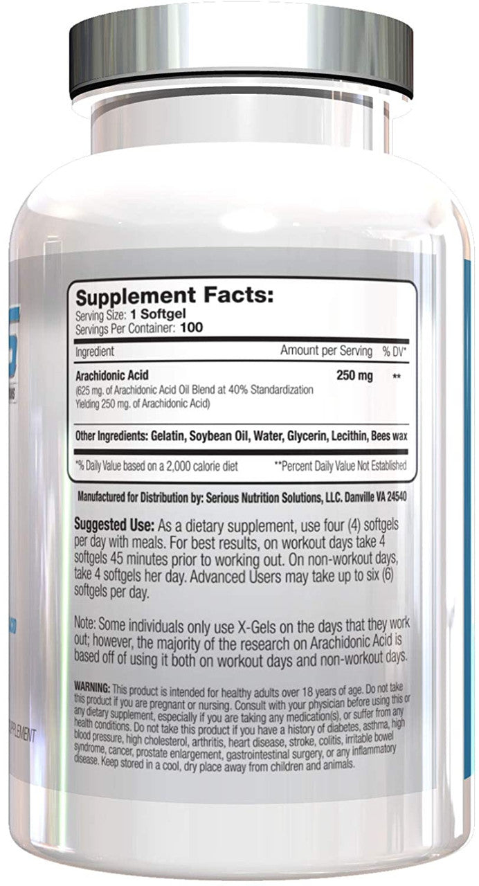 SNS X-Gels Supplement Facts