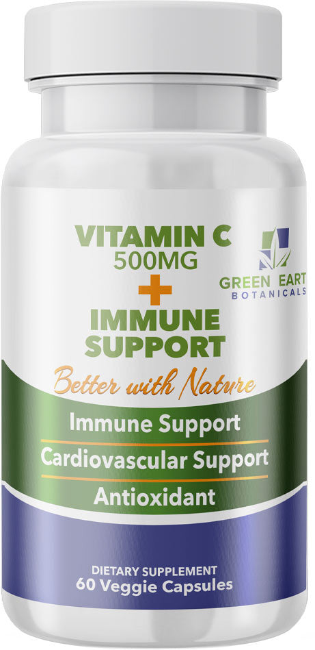 Green Earth Botanicals Vitamin C + Immune Support Bottle