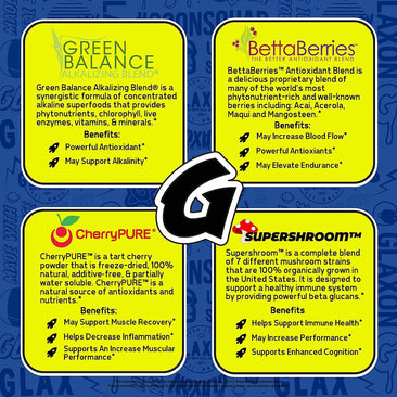 Glaxon Super Greens brand information