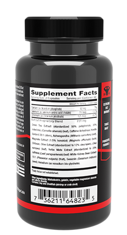 Vigor Labs Gut Cut Extreme Supplement Facts