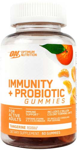 Optimum Nutrition Immunity + Probiotic Gummies Bottle
