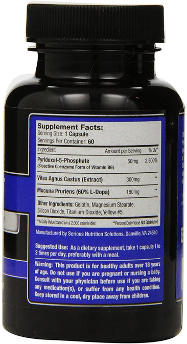 SNS Inhibit-P Supplement Facts on Bottle