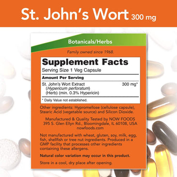 Now St. John's Wort supplement facts