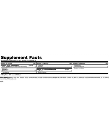 Animal Juiced Aminos Supplement Facts