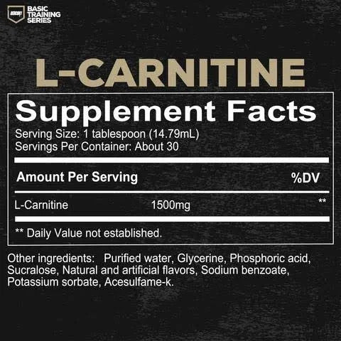 Redcon1 L-Carnitine Supplement Facts
