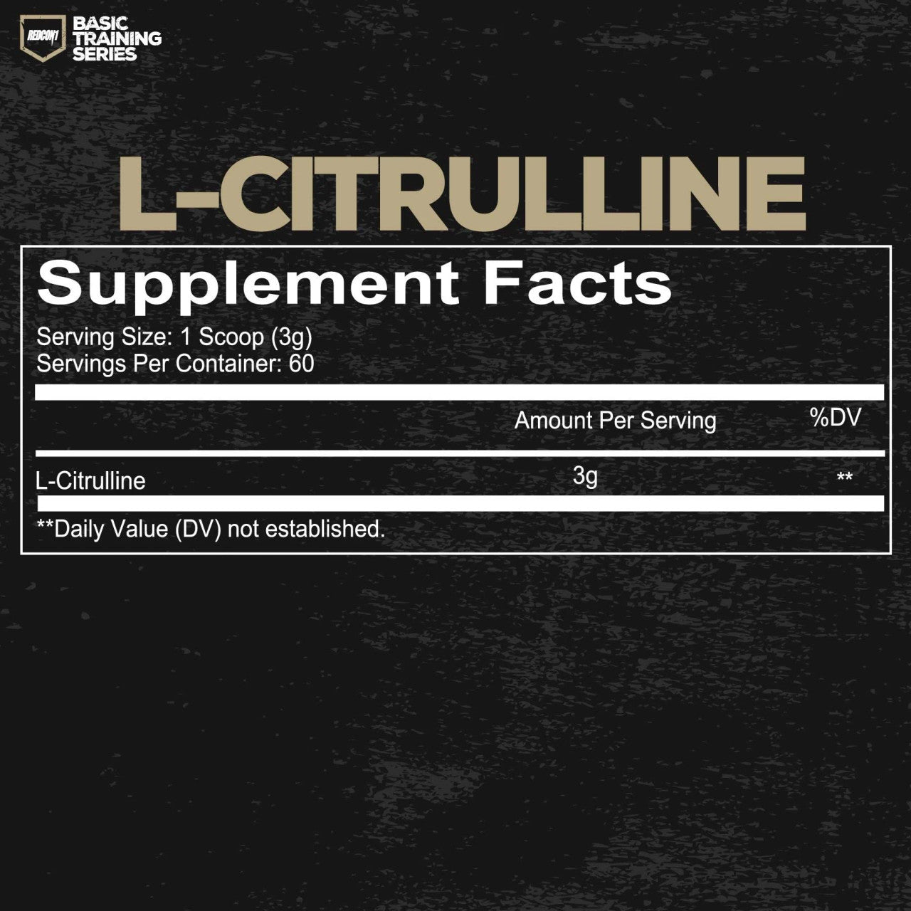 Redcon1 L-Citrulline Supplement Facts