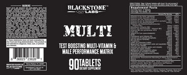 Blackstone Labs Multi label supplement facts