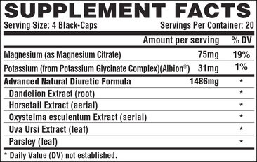 Nutrex Research Lipo-6 Black Diuretic Supplement Facts