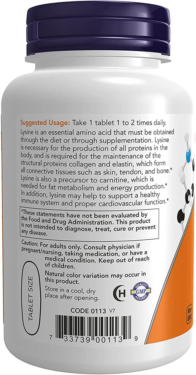Now Double Strength L-Lysine 1000 MG directions