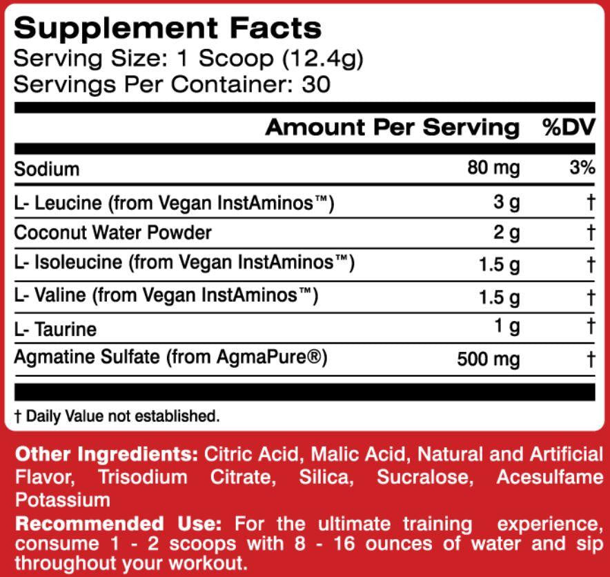 MTS Nutrition Machine Fuel Supplement Facts