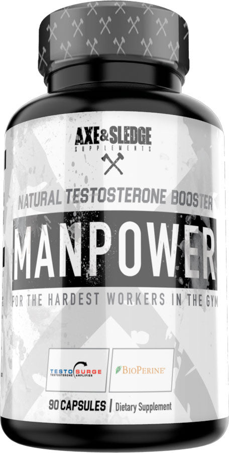 Axe & Sledge Manpower Natural Testosterone Booster Bottle