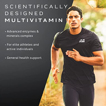 MuscleTech Platinum Multi Vitamin Product Highlights Man Running