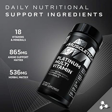 MuscleTech Platinum Multi Vitamin Ingredients