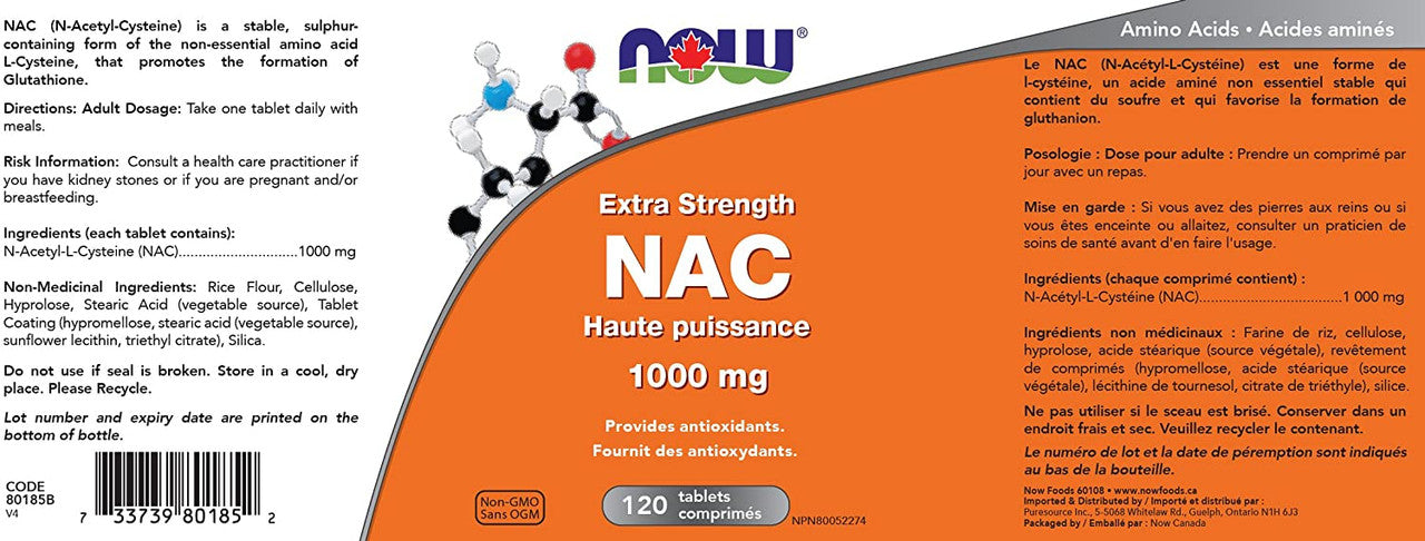 Now NAC 1000mg benefits