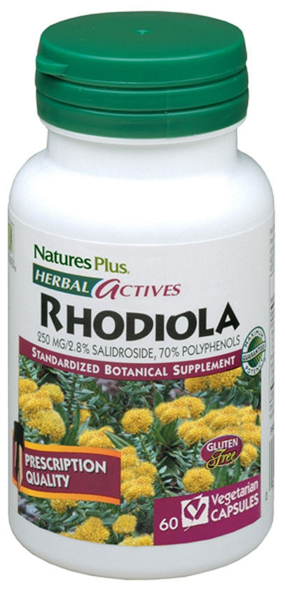 Nature's Plus Rhodiola 250 mg Bottle