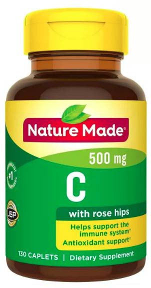 Nature Made C 500mg With Rose Hips Bottle