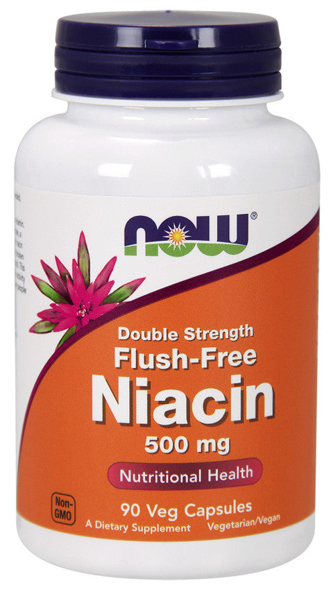 Now Flush-Free Niacin 500 mg Bottle