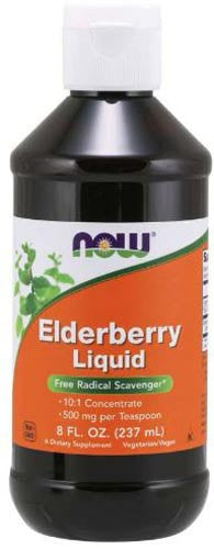 Now Elderberry Liquid Bottle