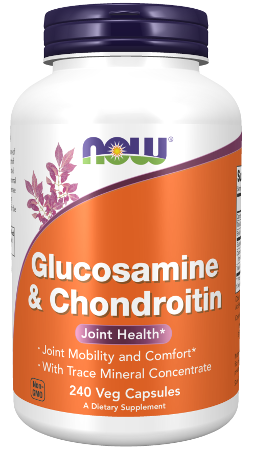 Now Glucosamine & Chondroitin 240 Caps Bottle