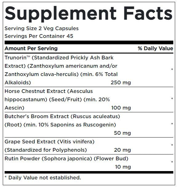 Now Vein Supreme Supplement Facts