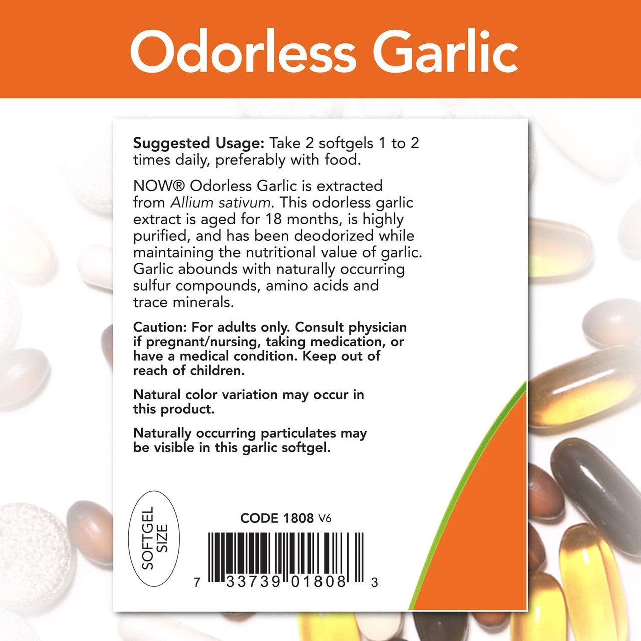 Now Odorless Garlic directions