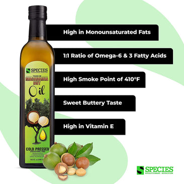 Species Nutrition Macadamia Nut Oil Benefits