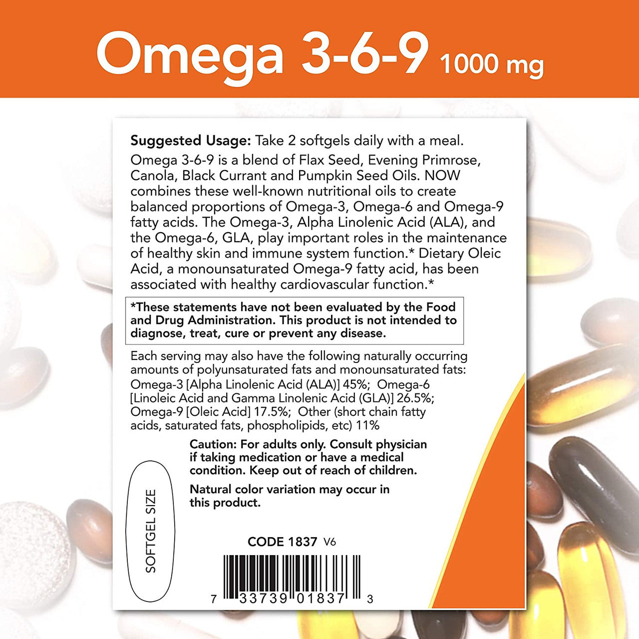 Now Omega 3-6-9 directions
