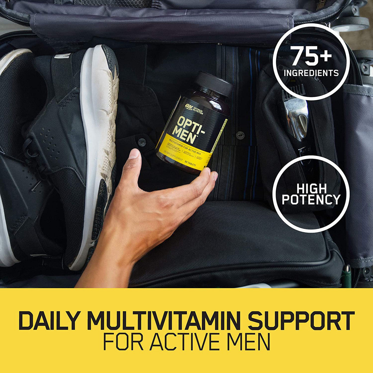 Optimum Nutrition Opti-Men Product Highlight Daily Multivitamin Support