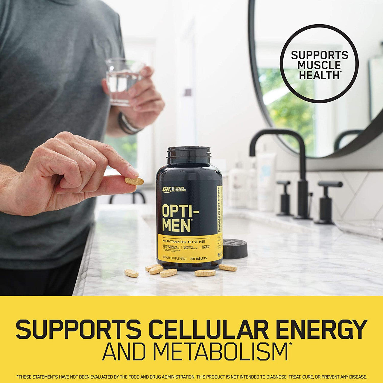 Optimum Nutrition Opti-Men Product Highlight Support Cellular Energy
