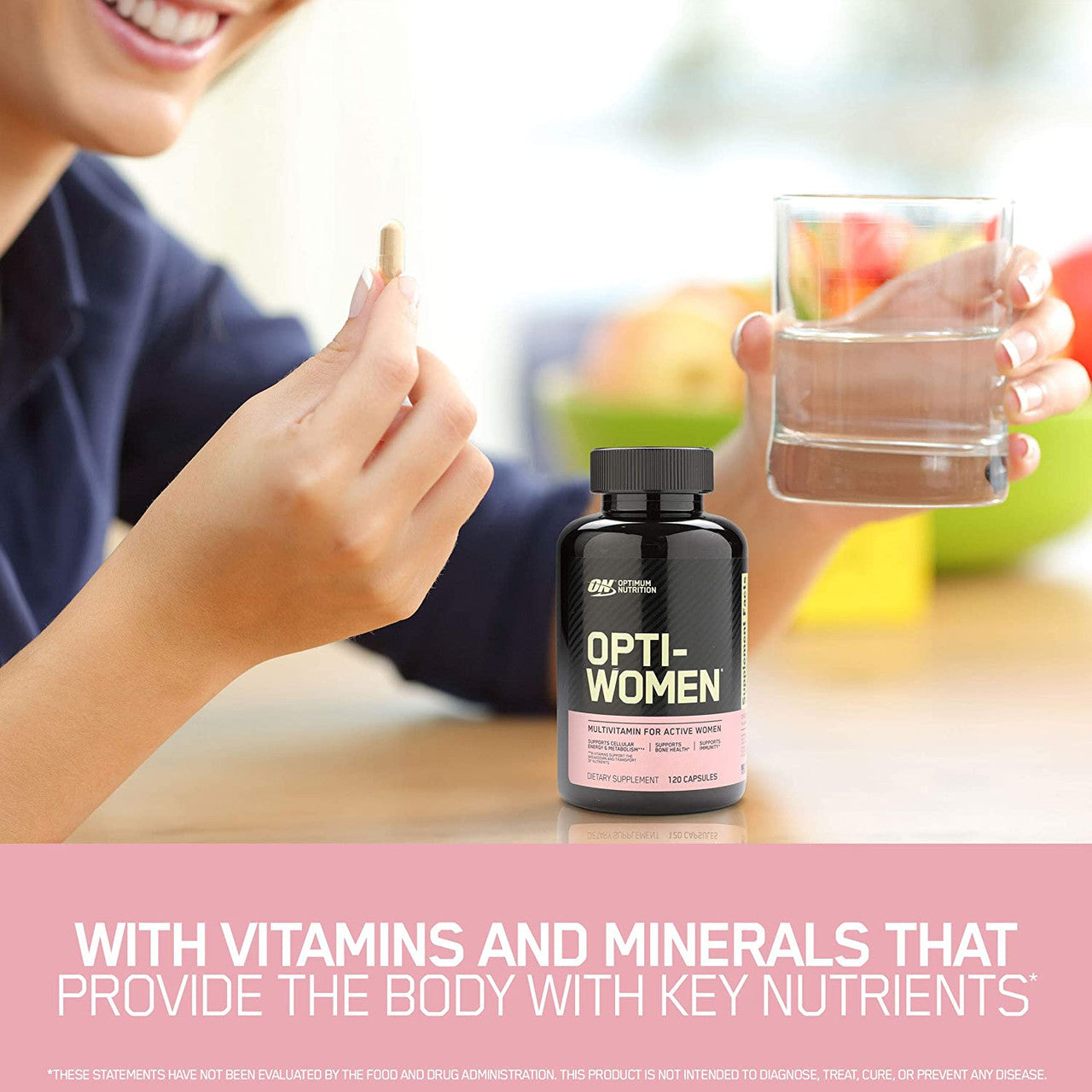 Optimum Nutrition Opti-Women  Product Highlights With Vitamins and Minerals