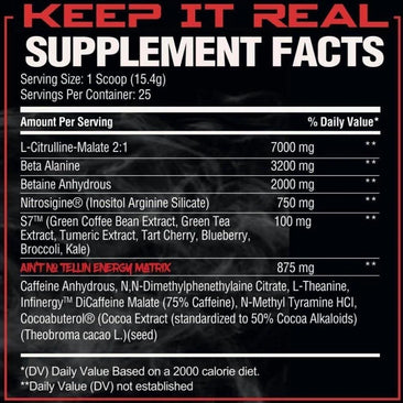 Phase One Nutrition Pre-Phase Remix Supplement Facts